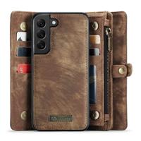 Caseme Samsung Galaxy S22 Plus hoes - Vintage 2 in 1 portemonnee - Bruin Caseme Samsung Galaxy S22 Plus hoes - Vintage 2 in 1 portemonnee - Bruin