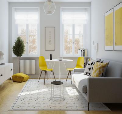 Kleine lente takjes Natuur vinyl tapijt