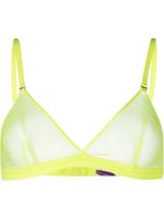 Maison Close soutien-gorge transparent à bonnets triangle - Jaune - thumbnail