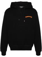 DSQUARED2 hoodie en coton à logo imprimé - Noir