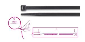 Beta Bmn5348-Nylon Bindstrips, Zwart Uv Best. - BMN5348