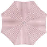 Parasol - roze/wit - gestreept - D180 cm - UV-bescherming - incl. draagtas