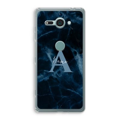 Midnight Marble: Sony Xperia XZ2 Compact Transparant Hoesje