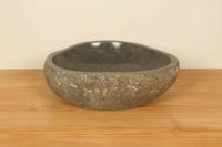 Flussstein Waschschale RM030371, 49x39x15 cm