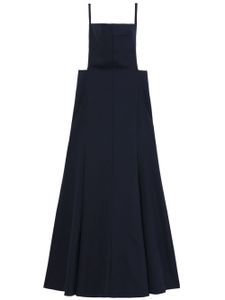 Philosophy Di Lorenzo Serafini robe longue à dos ouvert - Bleu