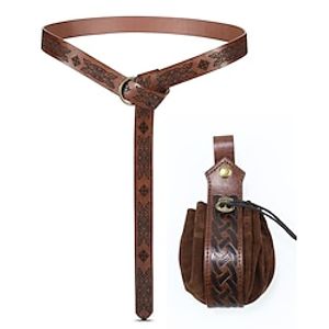 Retro vintage Middeleeuws Renaissance Ceintuur Schede Riemzakje Piraat Viking Ranger Elf Walhalla Voor heren Dames Uniseks Halloween Feest LARP Riem Lightinthebox