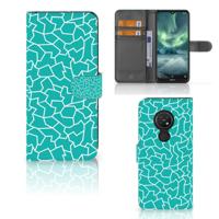 Nokia 7.2 | Nokia 6.2 Hoesje Cracks Blue