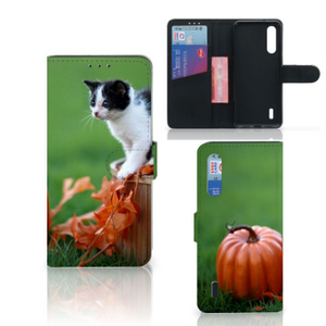 Xiaomi Mi 9 Lite Telefoonhoesje met Pasjes Kitten