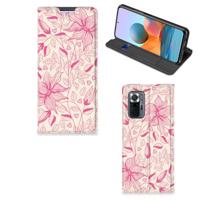 Xiaomi Redmi Note 10 Pro Smart Cover Pink Flowers