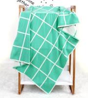 Gebreide Plaid baby deken (licht groen)