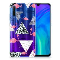 Honor 20 Lite | TPU Hoesje | Flamingo Triangle