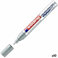 Permanente markeerstift Edding 750 Zilverkleurig 10 Stuks 2-4 mm (10 Stuks)