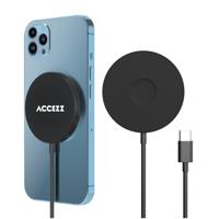 Accezz Wireless MagSafe Charger USB-C - 1 meter Oplader Zwart
