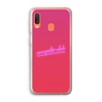Vice Glow: Samsung Galaxy A20e Transparant Hoesje