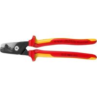 Kabelschere StepCut® XL L.225mm Kopf brün.VDE Mehrkomp.-Hüllen KNIPEX - thumbnail
