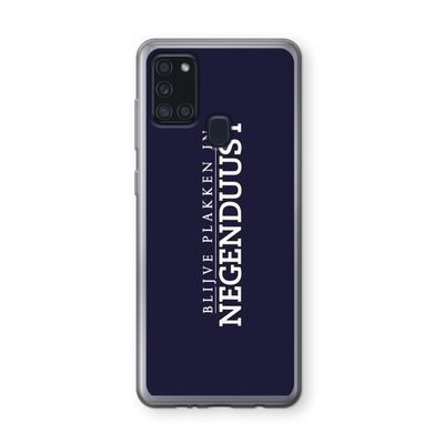 Blijve plakken in Negenduust: Samsung Galaxy A21s Transparant Hoesje