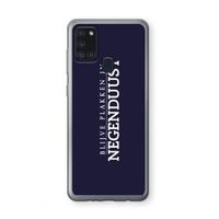 Blijve plakken in Negenduust: Samsung Galaxy A21s Transparant Hoesje
