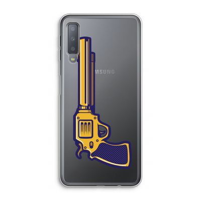 Pew Pew Pew: Samsung Galaxy A7 (2018) Transparant Hoesje