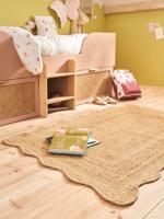 Rechthoekig tapijt in jute FESTON beige