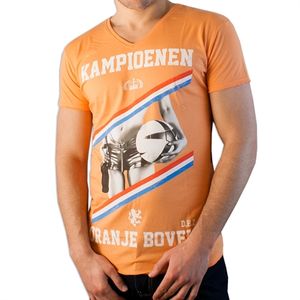 Death by Zero - Kampioenen V-neck T-shirt - Orange