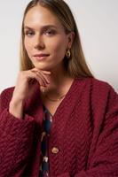 Josephine structure jacket - bordeaux - 13206