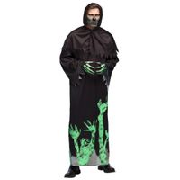 Boland Glowing reaper kostuum heren zwart/groen maat 58/60 (XXL)