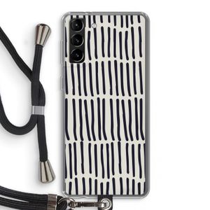 Moroccan stripes: Samsung Galaxy S21 Plus Transparant Hoesje met koord