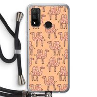 Kameel: Huawei P Smart (2020) Transparant Hoesje met koord