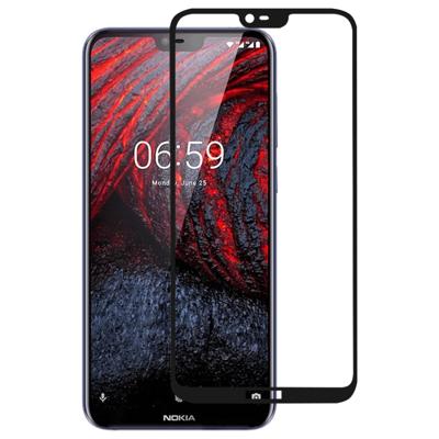 Volledige lijm volledige cover Screen Protector gehard glas film voor Nokia 6 1 plus/X6
