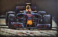 Schilderij - Metaalschilderij - Red Bull Racing, Formule 1, F1 - 120x80cm