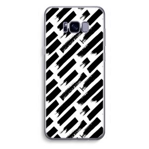 Zwarte vegen: Samsung Galaxy S8 Plus Transparant Hoesje