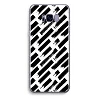 Zwarte vegen: Samsung Galaxy S8 Plus Transparant Hoesje