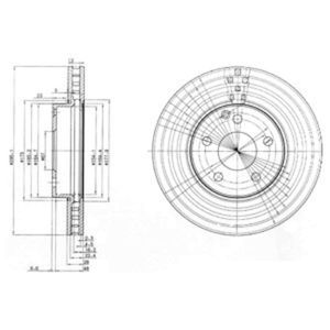 Delphi Diesel Remschijf BG3755C