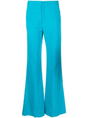 Merci pantalon évasé à taille mi-haute - Bleu