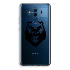 Angry Bear (black): Huawei Mate 10 Pro Transparant Hoesje