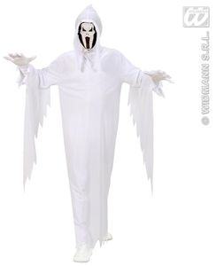 Spook kostuum wit kind 2-delig