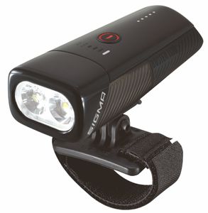 Sigma Koplamp Buster 1100 LED helmhouder -Li-ion accu USB