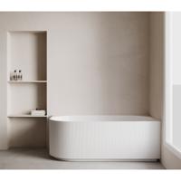 Wiesbaden Rivi Hoekbad Rechts - 170x80cm - Acryl - Glans Wit - Met Waste