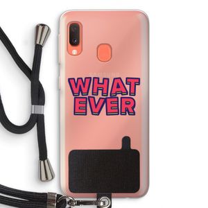 Whatever: Samsung Galaxy A20e Transparant Hoesje met koord