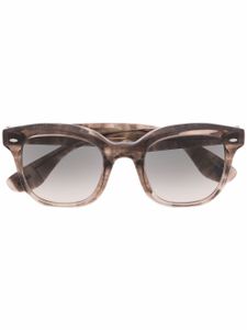 Oliver Peoples lunettes de soleil à monture carrée transparente - Marron