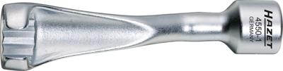 HAZET Injectieleidingsleutel 4550-1 · 1/2 inch (12,5 mm) vierkant hol · Buitentwaalfkant profiel · SW 17 mm