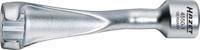 HAZET Injectieleidingsleutel 4550-1 · 1/2 inch (12,5 mm) vierkant hol · Buitentwaalfkant profiel · SW 17 mm