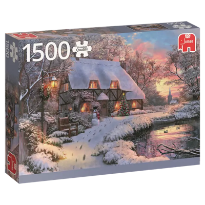 Winterhuisje Puzzel 1500 Stukjes