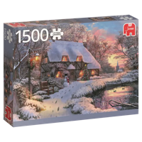 Winterhuisje Puzzel 1500 Stukjes