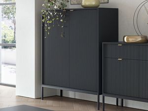 Commode NORYA 2 deuren zwart