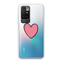 Hartje: Xiaomi Redmi 10 Transparant Hoesje