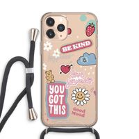 Positivity: iPhone 11 Pro Transparant Hoesje met koord