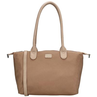 Charm London Handtas / Schoudertas Buckingham Mono Licht Taupe