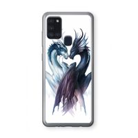 Yin Yang Dragons: Samsung Galaxy A21s Transparant Hoesje