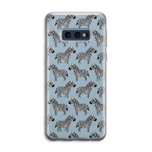 Zebra: Samsung Galaxy S10e Transparant Hoesje